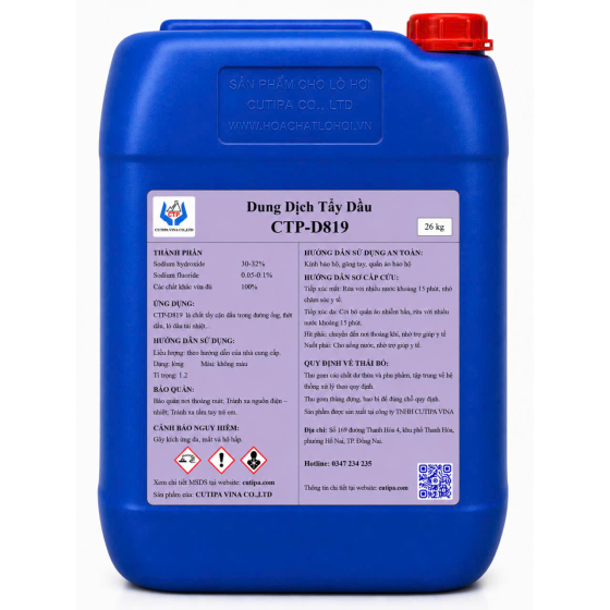 HÓA CHẤT TẨY DẦU LOÃNG CTP-D819