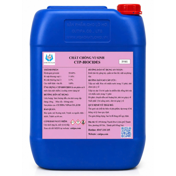 HÓA CHẤT CHỐNG VI SINH DÙNG CHO THÁP GIẢI NHIỆT CTP-BIOCIDES