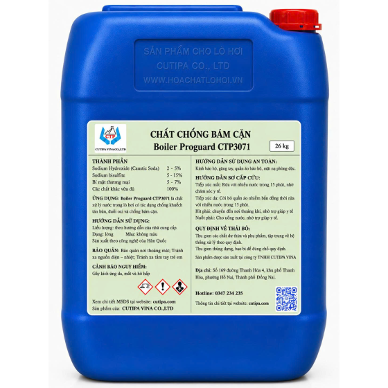 HÓA CHẤT CHỐNG BÁM CÁU CẶN BOILER PROGUARD CTP3071